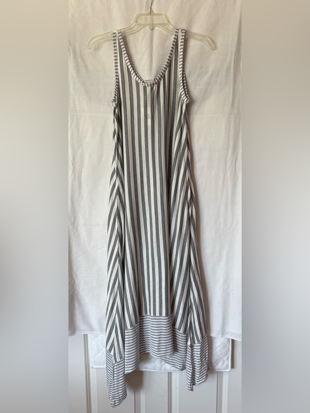 GAP Designed & Crafted Striped Maxi Dress NWT XS Asymmetrical Rayon Boho